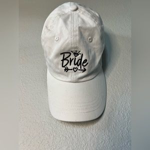 Bride baseball hat | cap adjustable white & black